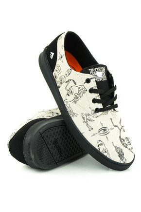 Emerica Shoes - The Romero Laced x Toy Machine (tan/black)