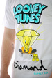 Koszulka Diamond Supply Co. - Tweety Skate white