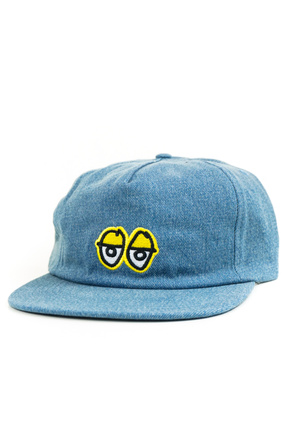 Krooked baseball cap - Eyes Snapback (washed denim)