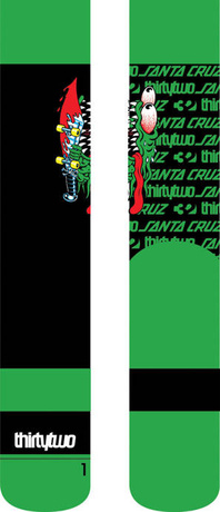 Thirty Two socks - Santa Cruze (green)