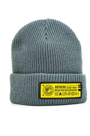 Anti Hero - Hecho Por Skate Beanie (Charcoal/Yellow)