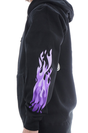 Real - Hoodie Flames Sleeve (black) Sweatshirt