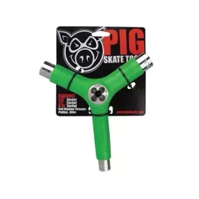 Pig skateboard wrench (green)
