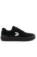 Cariuma Shoes - Luan Pro All Black Suede Ivory Logo Sneaker