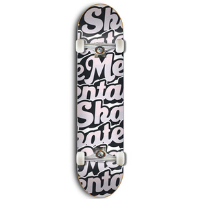 Skate Mental Complete Board - Script Complete white/pink