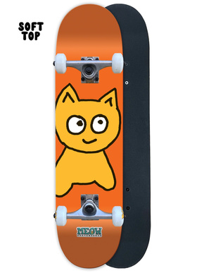 Meow Complete Board - Big Cat Soft Top (orange)