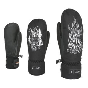 Level Children's Snowboard Gloves -- Vertigo Teen Mitt JR. (black-white)