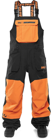 ThirtyTwo snowboard pants - Basement Bib (black/orange)