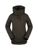 Volcom Women's Snowboard Sweatshirt - Yerba Pullover Fleece (black green)