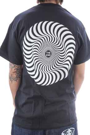 Spitfire T-Shirt - Classic Swirl Overlay black/white/grey