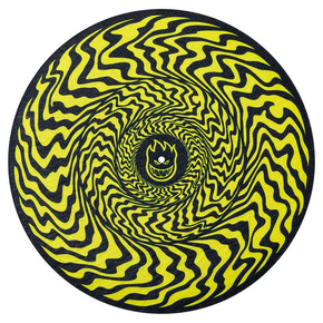 Spitfire Turntable Mat - Sliptmat Classic Swirl (yellow/black)