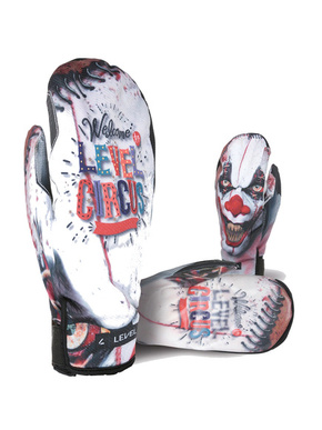 Level Snowboard Gloves - Pro Rider Mitt (pk white)