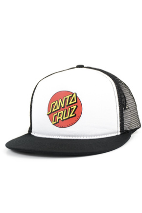 Snapback Santa Cruz - Classic Dot Mesh Cup white/black