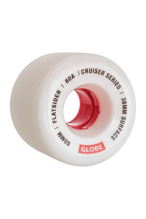 Globe Wheels - Flatsider Cruiser Wheel (white/red)