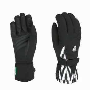 Women's snowboard gloves Level - Hero (black/white)