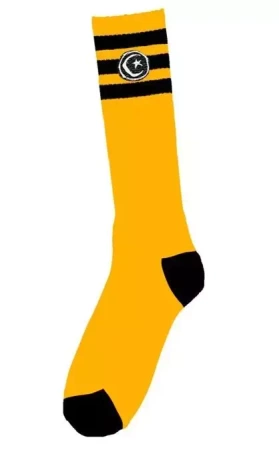 Foundation Socks - 3 Stripe (yellow)