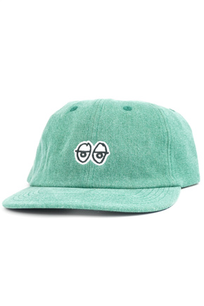 Krooked baseball cap - Eyes Strapback (green denim)