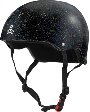 Triple eight helmet - The Certified Sweatsaver (black glitter)