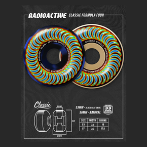 Spitfire Wheels - F4 99du Classic Swirl Radioactive (natural)