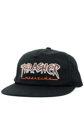 Thrasher baseball cap - Slash snapback (black)