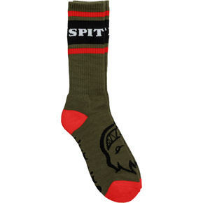 Spitfire Socks - Spitfire Classic 87 Socks (Olive/Black/Red)