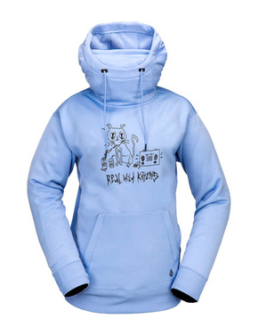 Volcom women's snowboard sweatshirt - Riding Hydro (crystal blue)