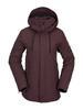 Volcom women's snowboard jacket - WMN Sherwin Ins (black plum)