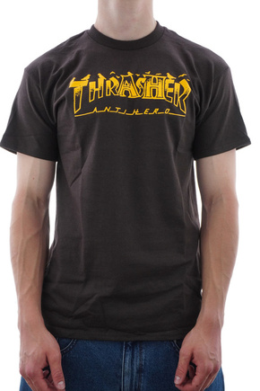 Thrasher - Pigeon Mag T-shirt (dark chocolate)