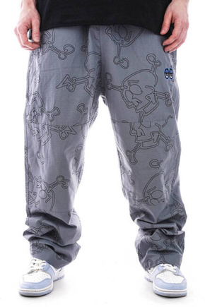 Krooked Pants - Style Eyes Ripstop Double Knee grey