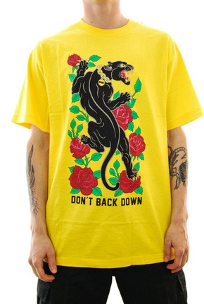 DGK T-shirt - Don't back down yellow