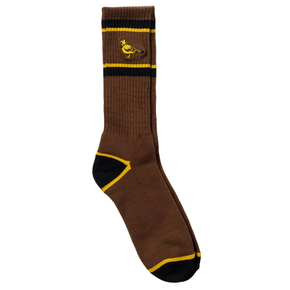 Anti Hero - Basic Pigeon socks (brown/yellow)