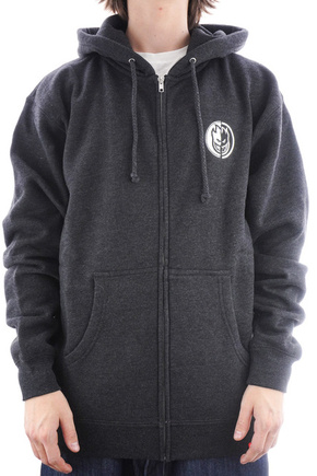 Spitfire Sweatshirt - Zip Ying Yang (charcoal)