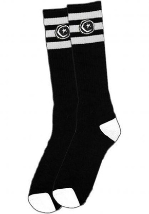 Foundation Socks - Tall 3 Stripe (black)