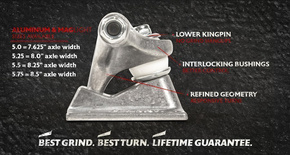 Tensor Trucks - Aluminum Stencil Mirror (raw/purple)