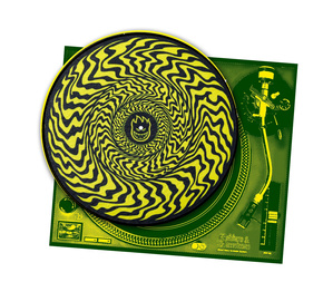 Spitfire Turntable Mat - Sliptmat Classic Swirl (yellow/black)