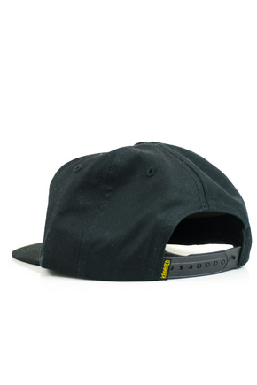 Krooked baseball cap - Moon Smiley Snapback (black)