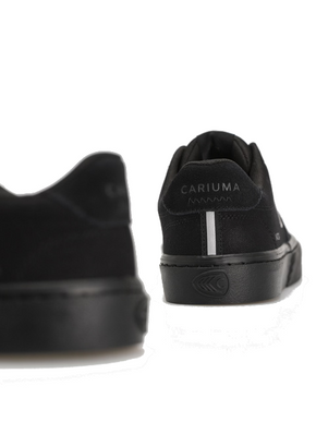 Cariuma Shoes - Naioca Pro Gum Shadow Blue Suede and Canvas Ivory Logo Navy Sneaker