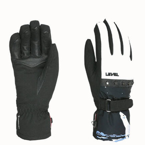 Women's snowboard gloves Level - Venus (black/white)