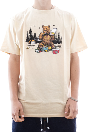 Santa Cruz T-Shirt - Braun Pizza Bear (blondwood)