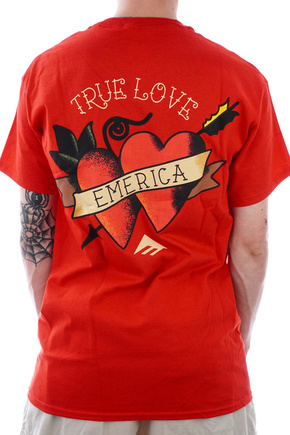 Emerica T-Shirt - Love Triangle (red)