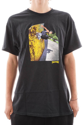 Thrasher T-Shirt - Mic-E Wallride (Black)