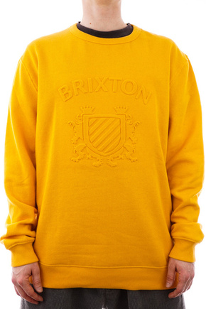 Brixton Sweatshirt - Lion Crest Crew (golden glow)