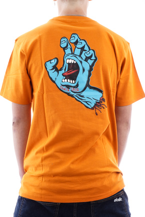 Santa Cruz T-Shirt - Screaming Hand Chest (amber)
