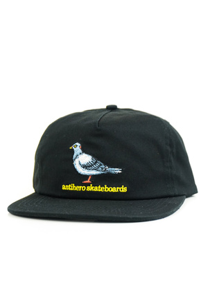 Antihero Cap - Pigeon Snapback (black)