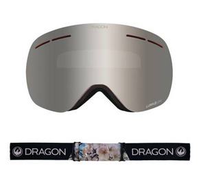 Dragon X1s Goggles - Sakura/L.Dark Silver Ion + L.Rose Lens Free