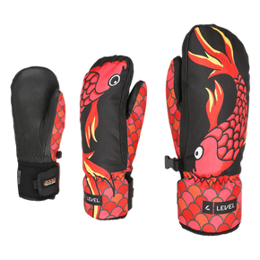 Level Children's Snowboard Gloves - Vertigo Teen Mitten (red)