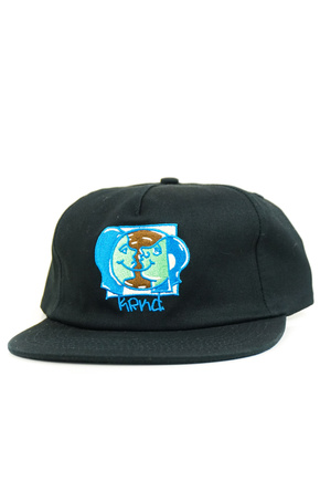 Krooked baseball cap - Moon Smiley Snapback (black)