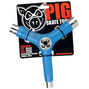 Pig Blue skateboard key