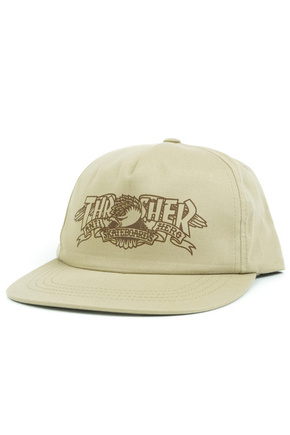 Thrasher baseball cap - Mag Banner Snapback (khaki)