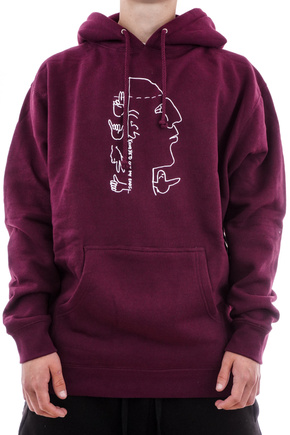 Krooked Sweatshirt - Out My Ears (maroon)
